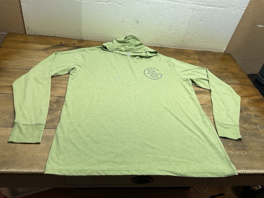 Googan Squad Men's Squadtech Hoodie Green Performance Fishing Pullover Shirt XL